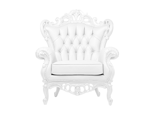Marcelo White Lounge Chair 